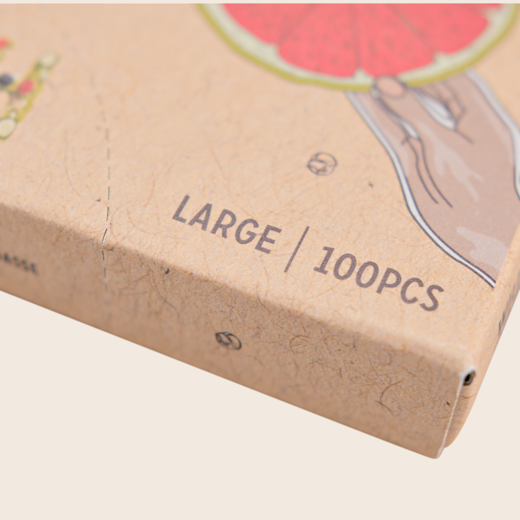 Eco Food Gloves | Made from Sugarcane Plant Based Material | Vegan, Recyclable, BPA Free (100pcs, Large Size)